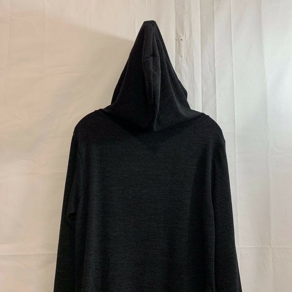 Given Womens NWT Hooded Cardigan Sweater in Black Size M - Picture 4 of 4